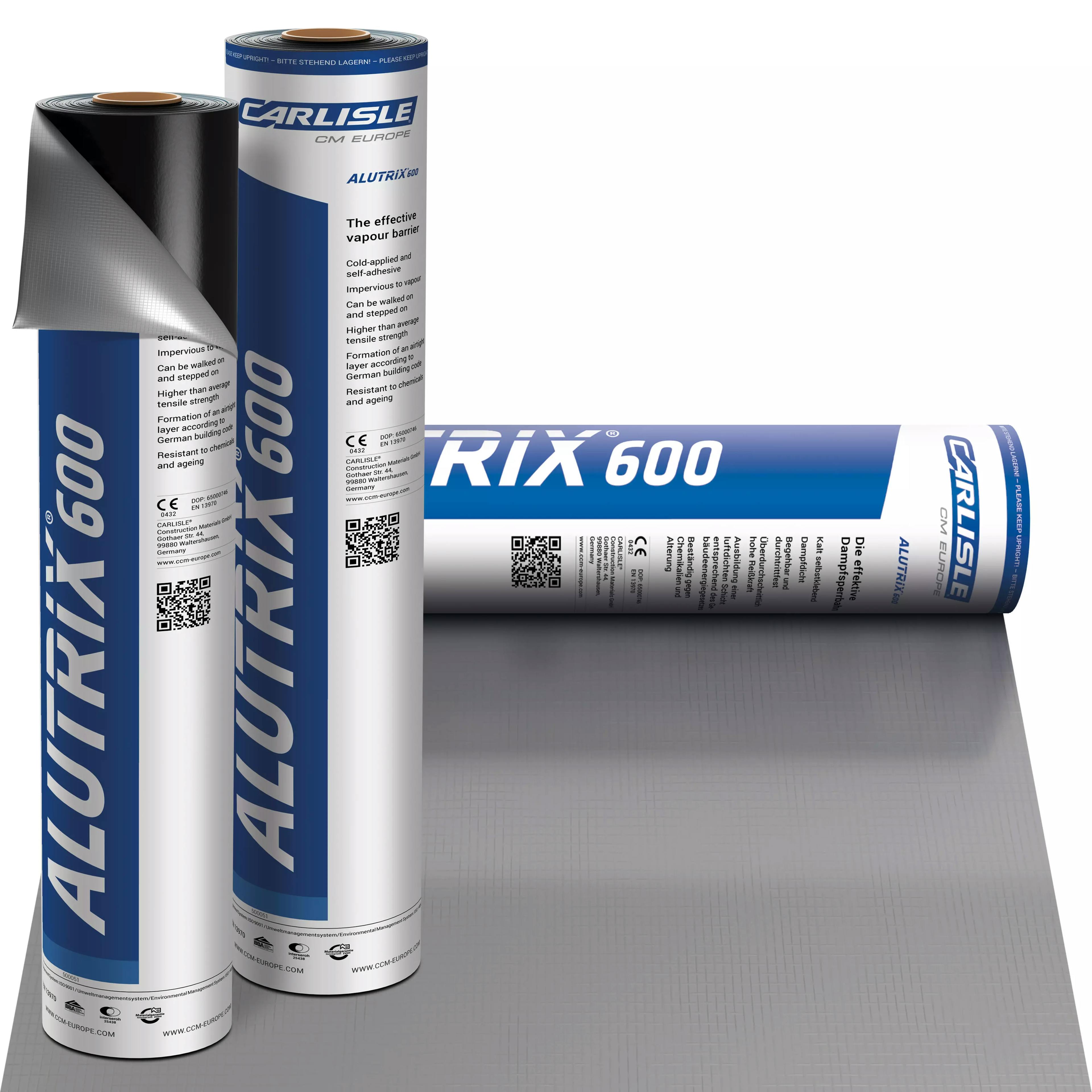 Three rolls of self adhesive vapour barrier by carlisle